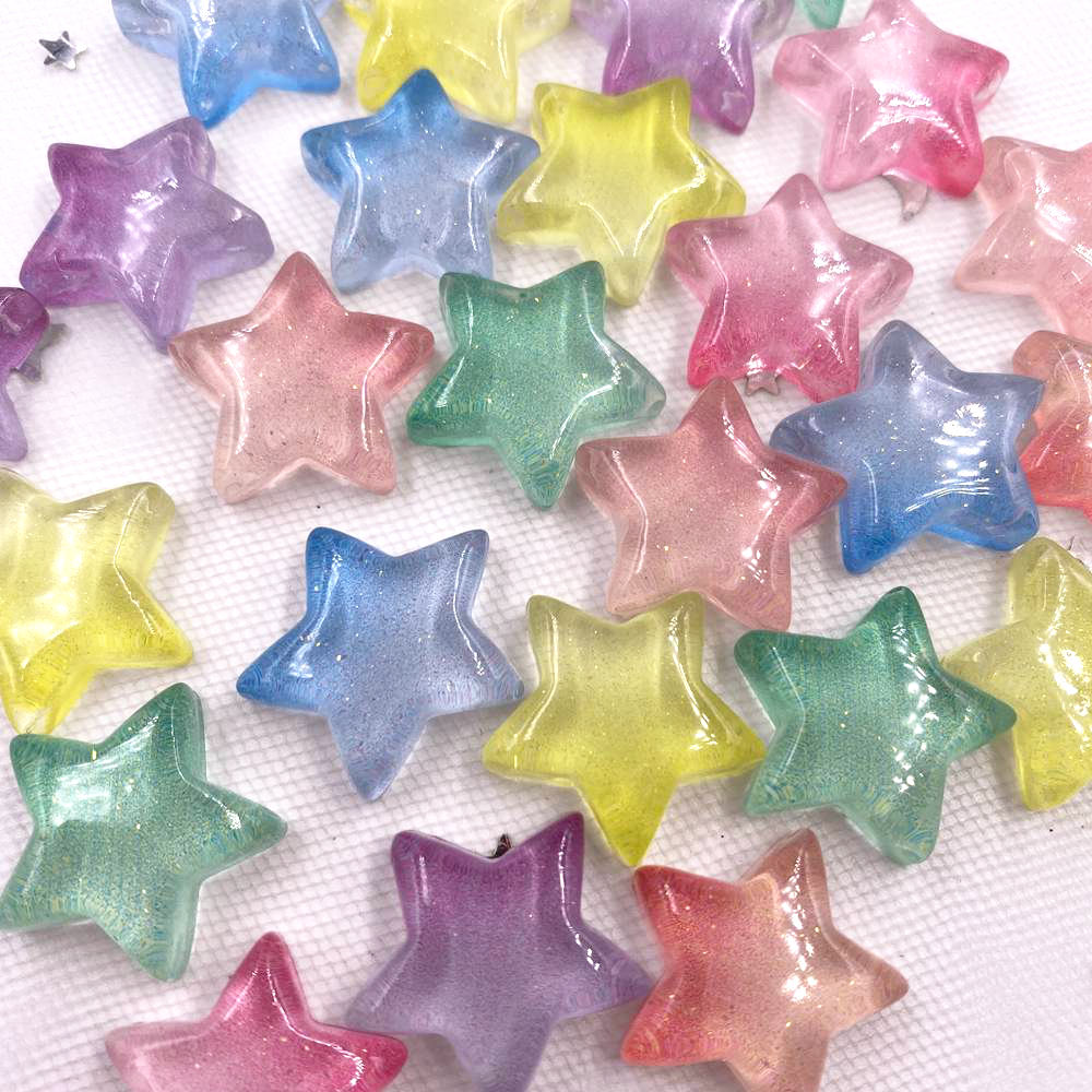 Wedding Superstar - Glitter Resin Transparent Candy Colorful Star