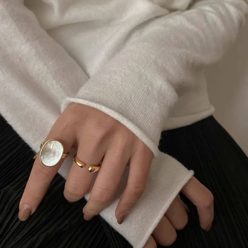 Wedding Tap - Stainless Steel Wide Rings For Women