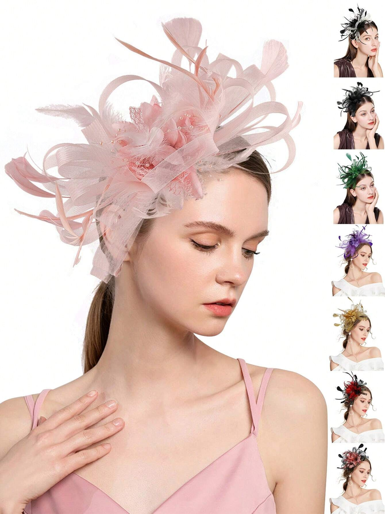 Wedding Dress Supply - 1pc Fascinator Headband With Feather, Women's