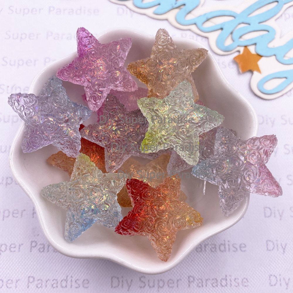 Wedding Superstar - 10PCS Resin Clear Candy Color Colorful