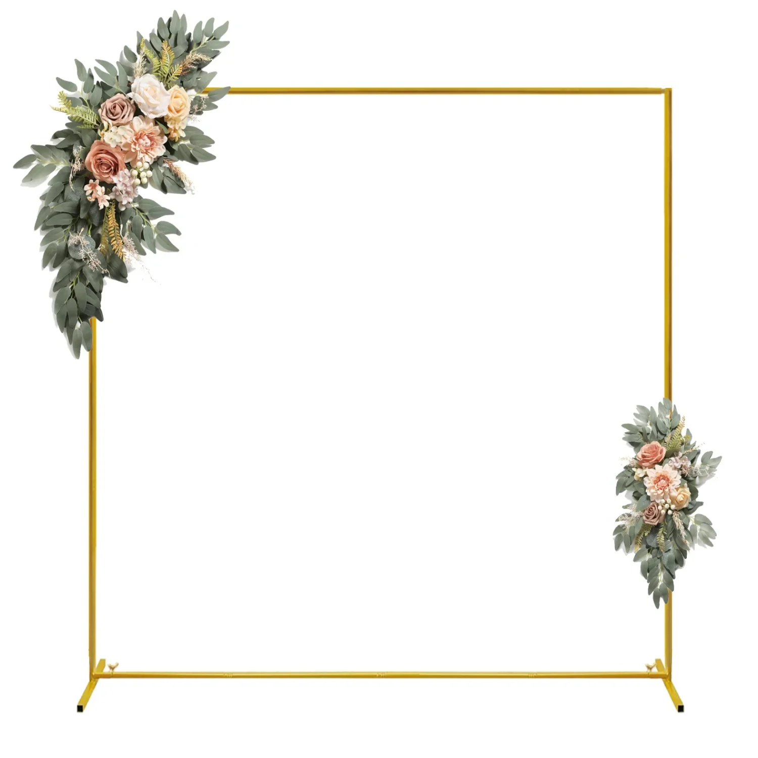 Confetti Balloon Set - Gold Wedding Arches Square Backdrop Stand