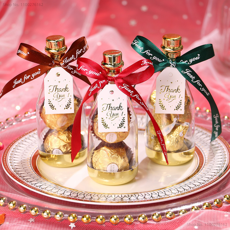 Wedding Favor Box - 24pc Clear Candy Box DIY Plastic