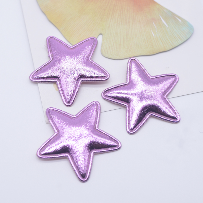 50Pcs 40mm Leather Star Appliq - Wedding Superstar 评论和价格