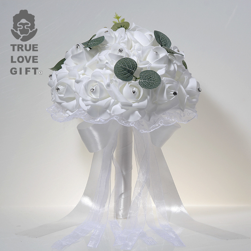 1 Pcs Wedding Hand Bouquet Bri - Wedding Ceremony Supply 评论和价格