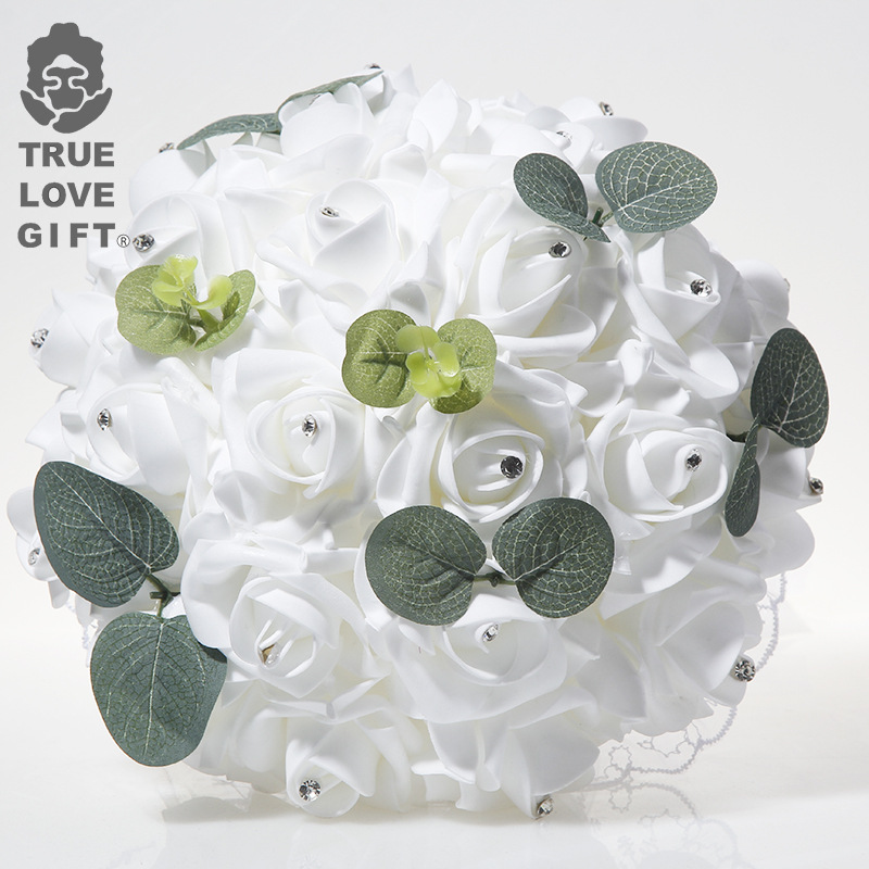1 Pcs Wedding Hand Bouquet Bri - Wedding Ceremony Supply 评论和价格