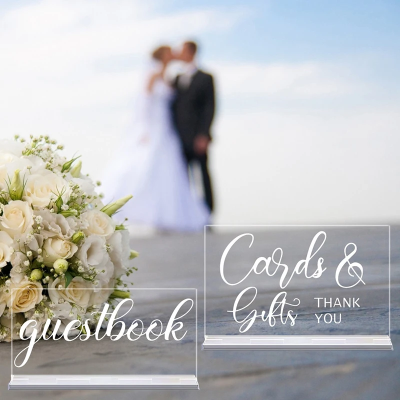 YOMDID 2pcs Rustic Acrylic Wed - Wedding Ceremony Supply 评论和价格