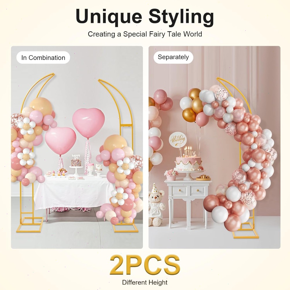 2Pcs Curved Wedding Arch Backd - Wedding Arch Flower 评论和价格