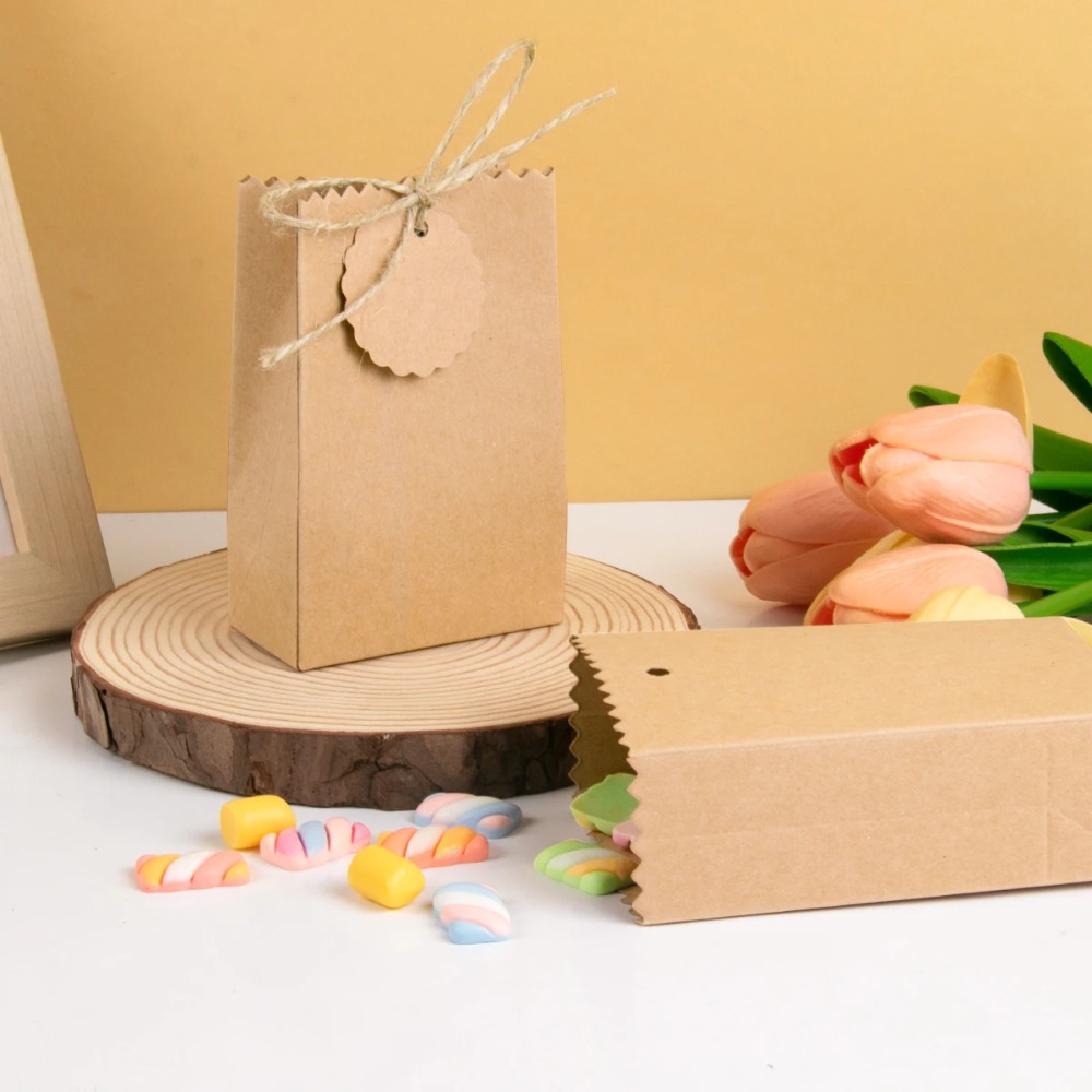 Multi-functional Retro Kraft P - Wedding Favor Box 评论和价格