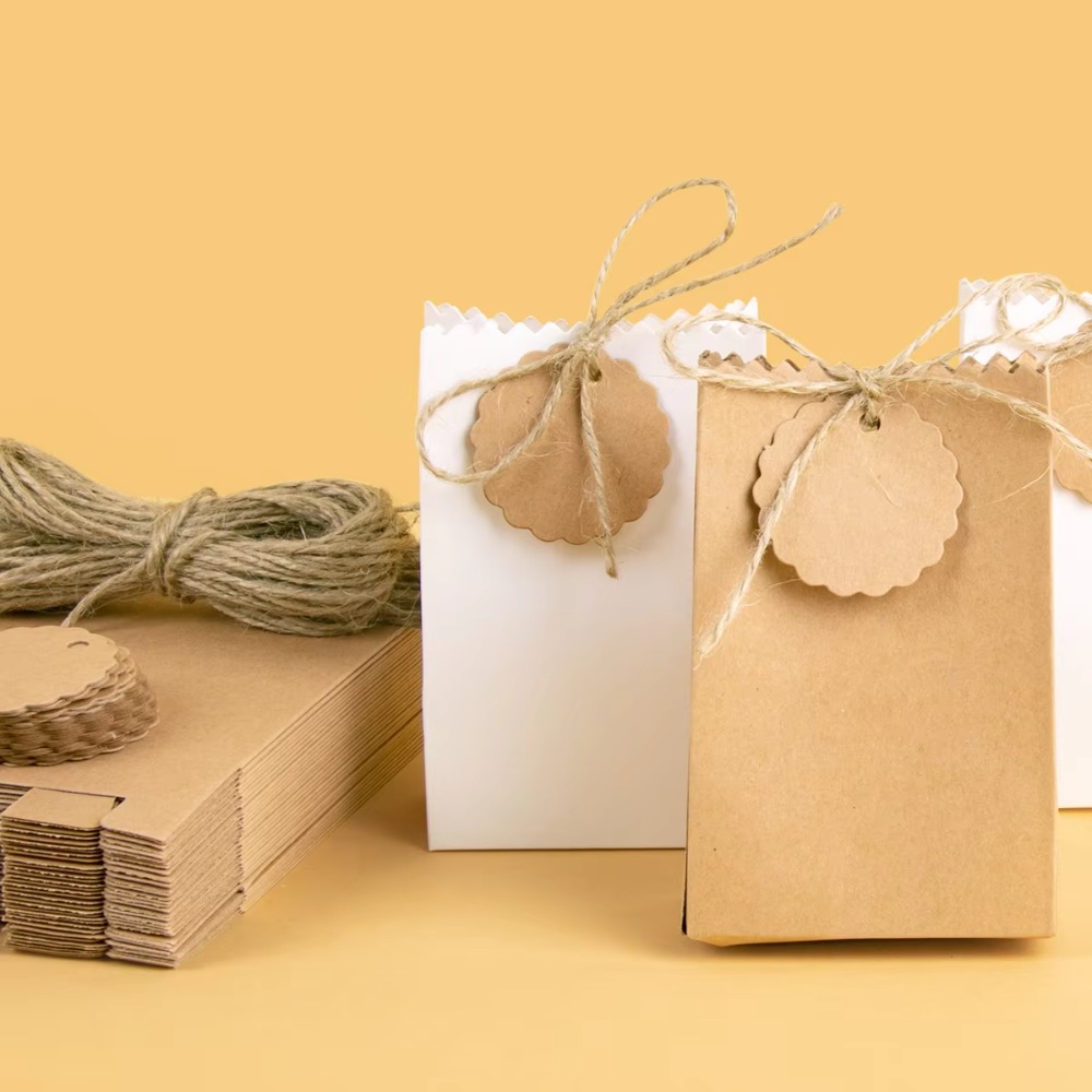 Multi-functional Retro Kraft P - Wedding Favor Box 评论和价格