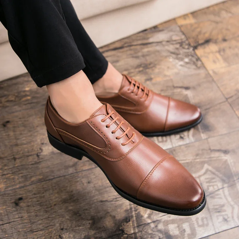 Men Leisure Derby Shoes Busine - Wedding Job 评论和价格