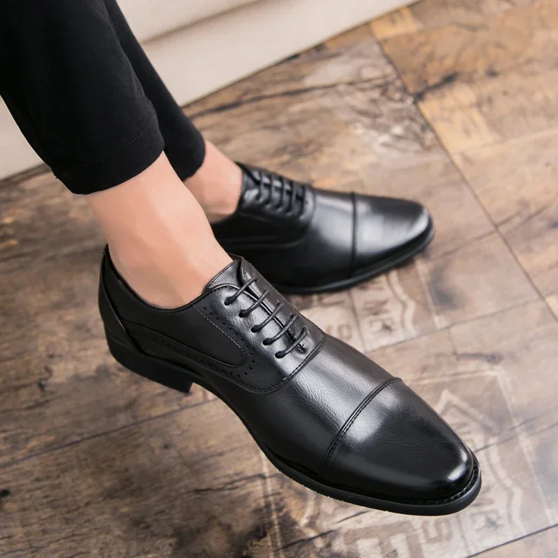 Men Leisure Derby Shoes Busine - Wedding Job 评论和价格