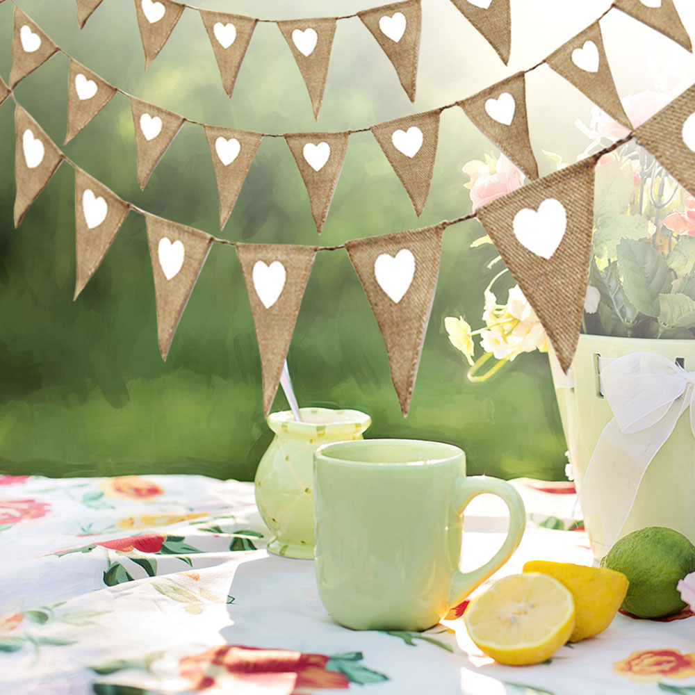 Vintage Banner Love Heart Rust - Wedding Ceremony Supply 评论和价格