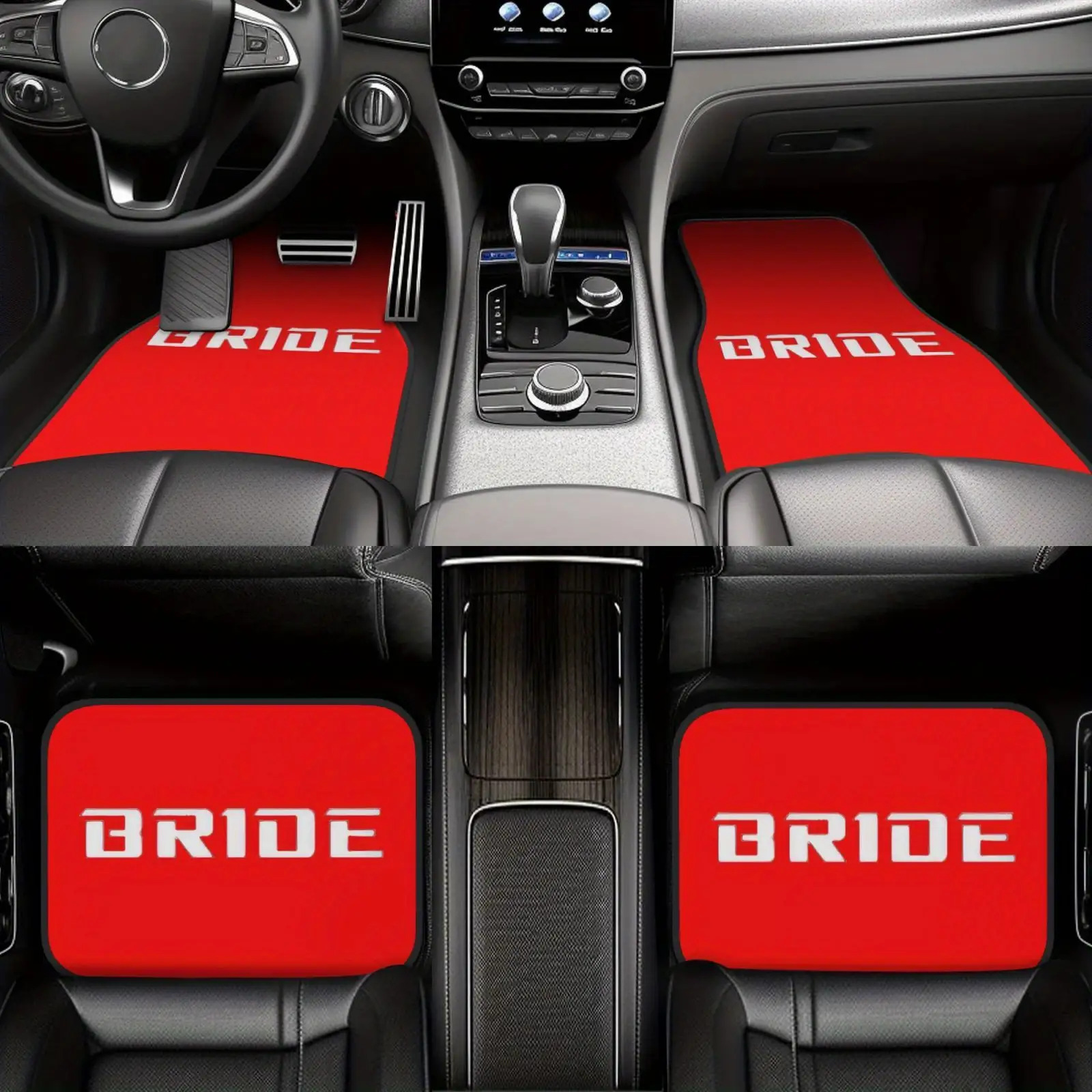 Red Bride Letter Car Floor Mat - Wedding Tap 评论和价格