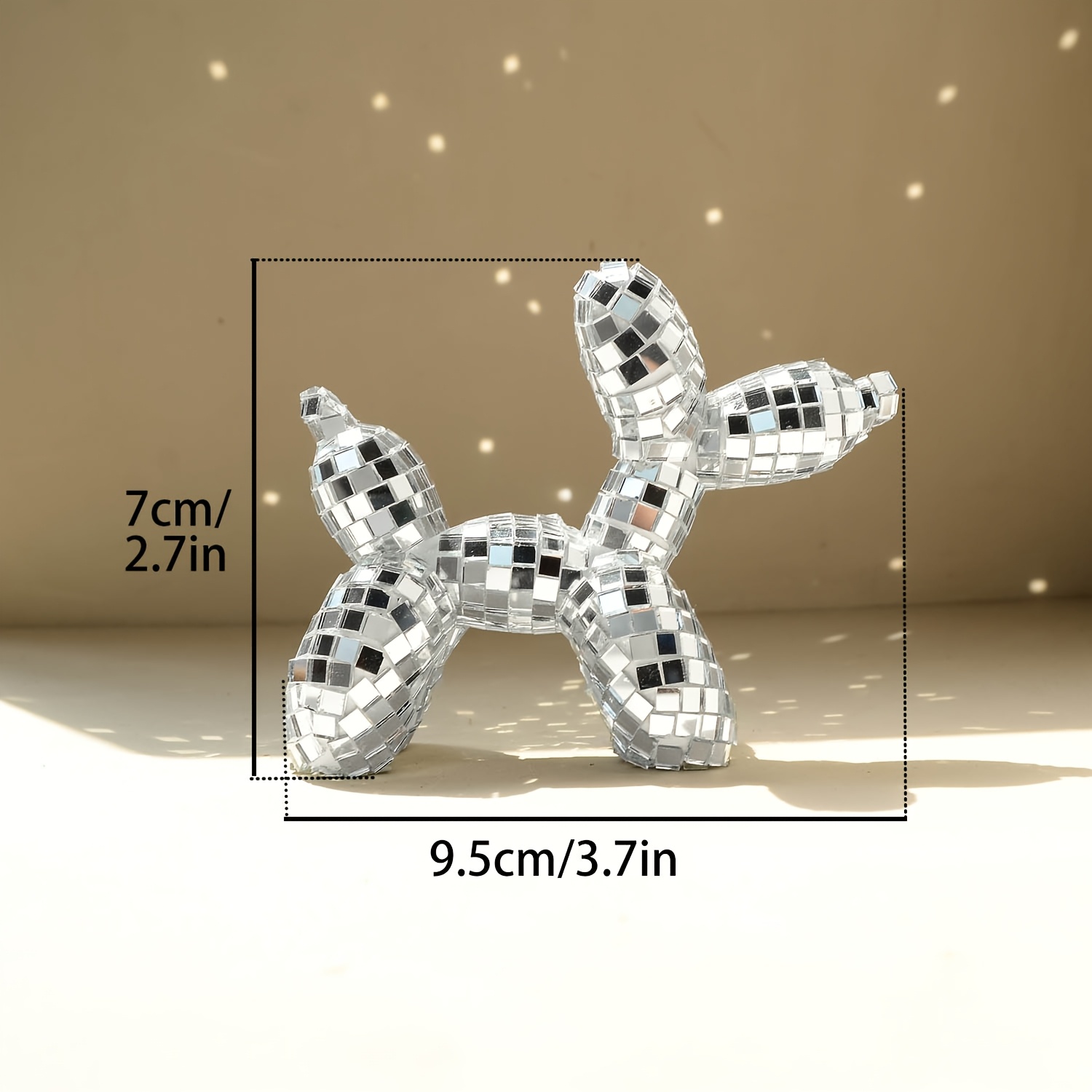 1pc Disco Mirror Balloon Puppy - Confetti Balloon Set 评论和价格