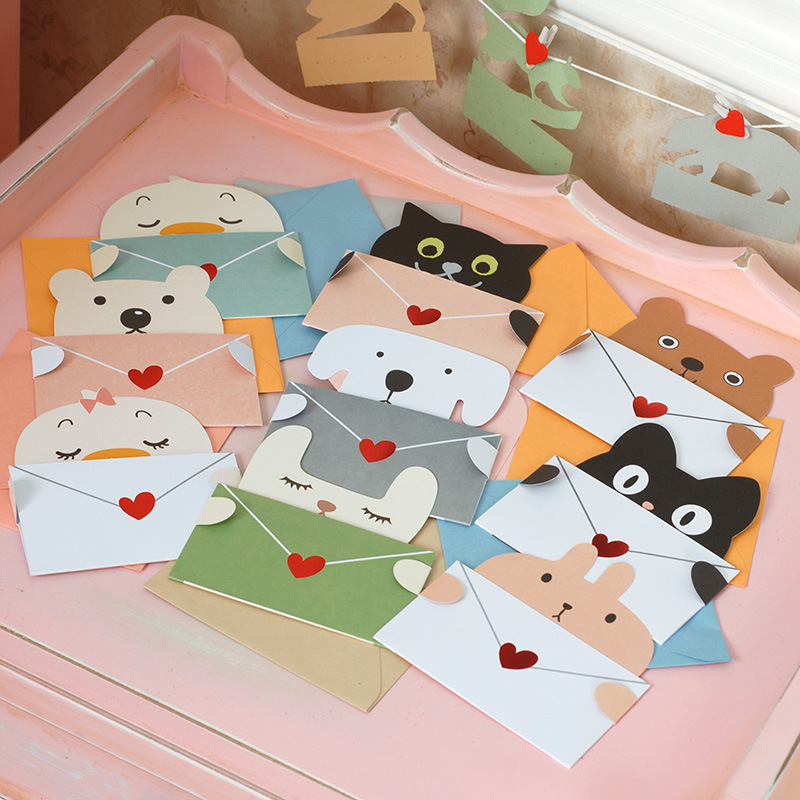9Pcs Cartoon Animal Gift Card  - Wedding Sutra 评论和价格