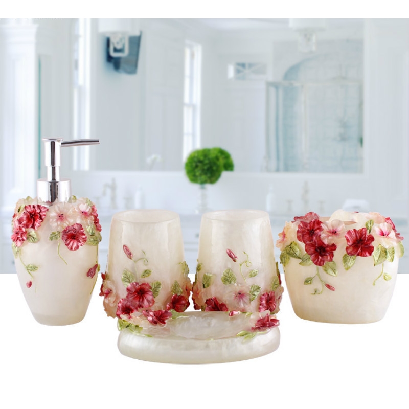 European Style Emboss Resin Ba - Wedding Bathroom Supply Kit 评论和价格