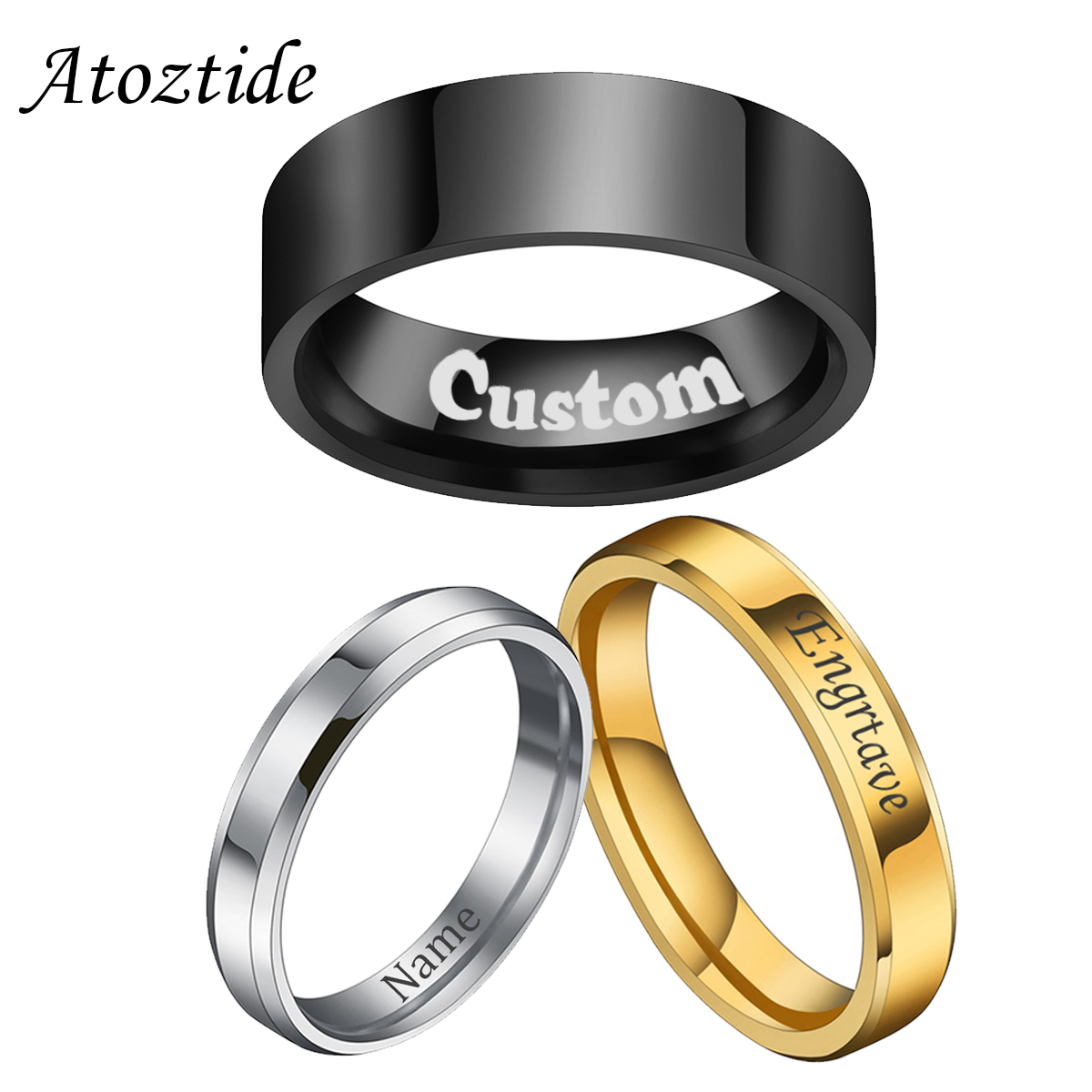 Atoztide 4/6/8mm Personalized  - Wedding Zone 评论和价格