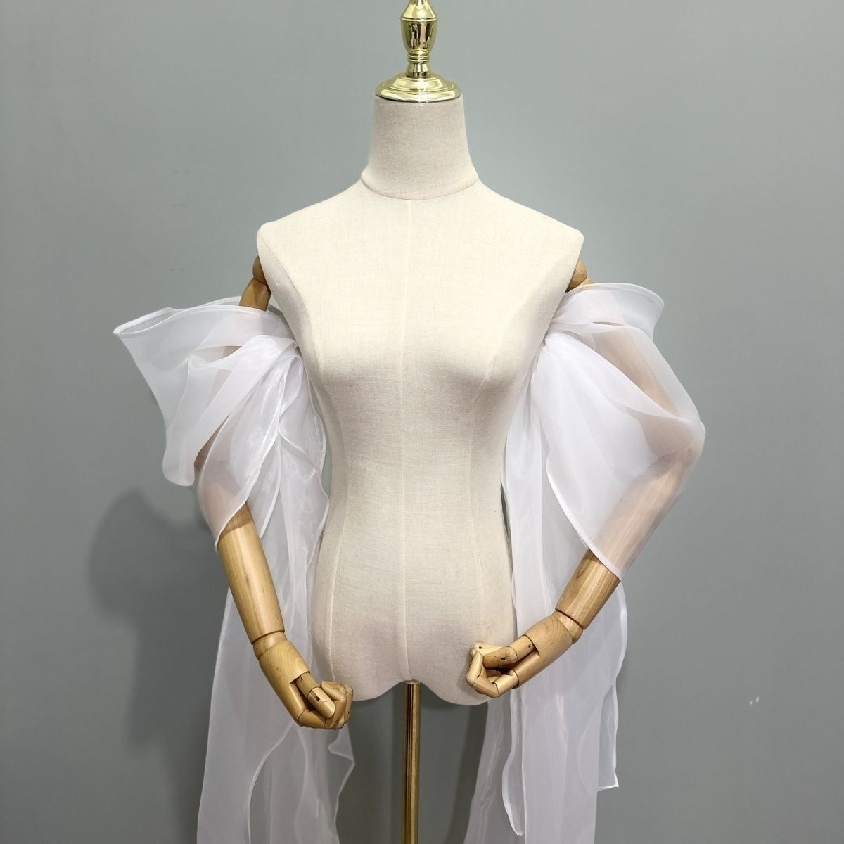 Bridal Sleeve Organza Detachab - Wedding Dress Supply 评论和价格