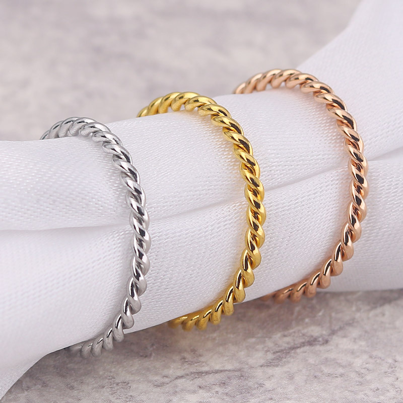 Minimalist Stainless Steel Rin - Wedding Zone 评论和价格