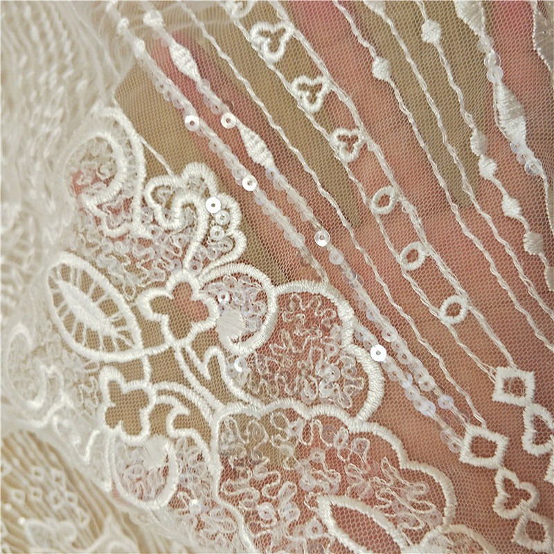 New Striped Lace Embroidery Se - Wedding Dress Supply 评论和价格