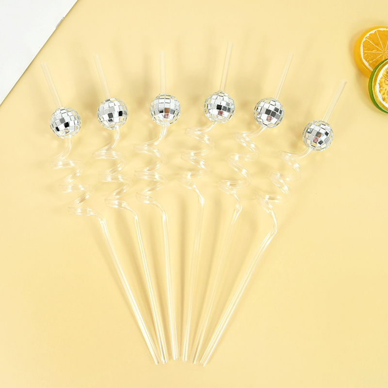 6pcs Mirror Disco Ball Straws  - Wedding Fountain 评论和价格
