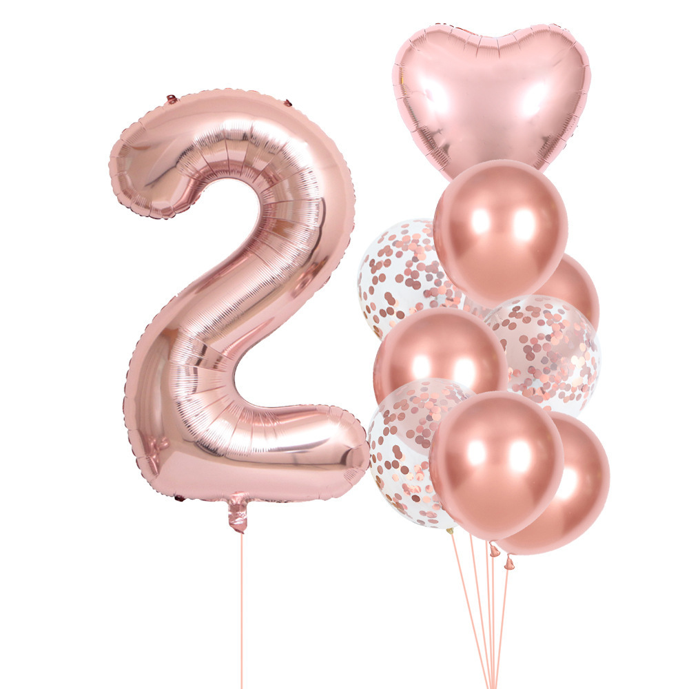 40 Inch 0-9 Rose Gold Number B - Wedding Ceremony Supply 评论和价格