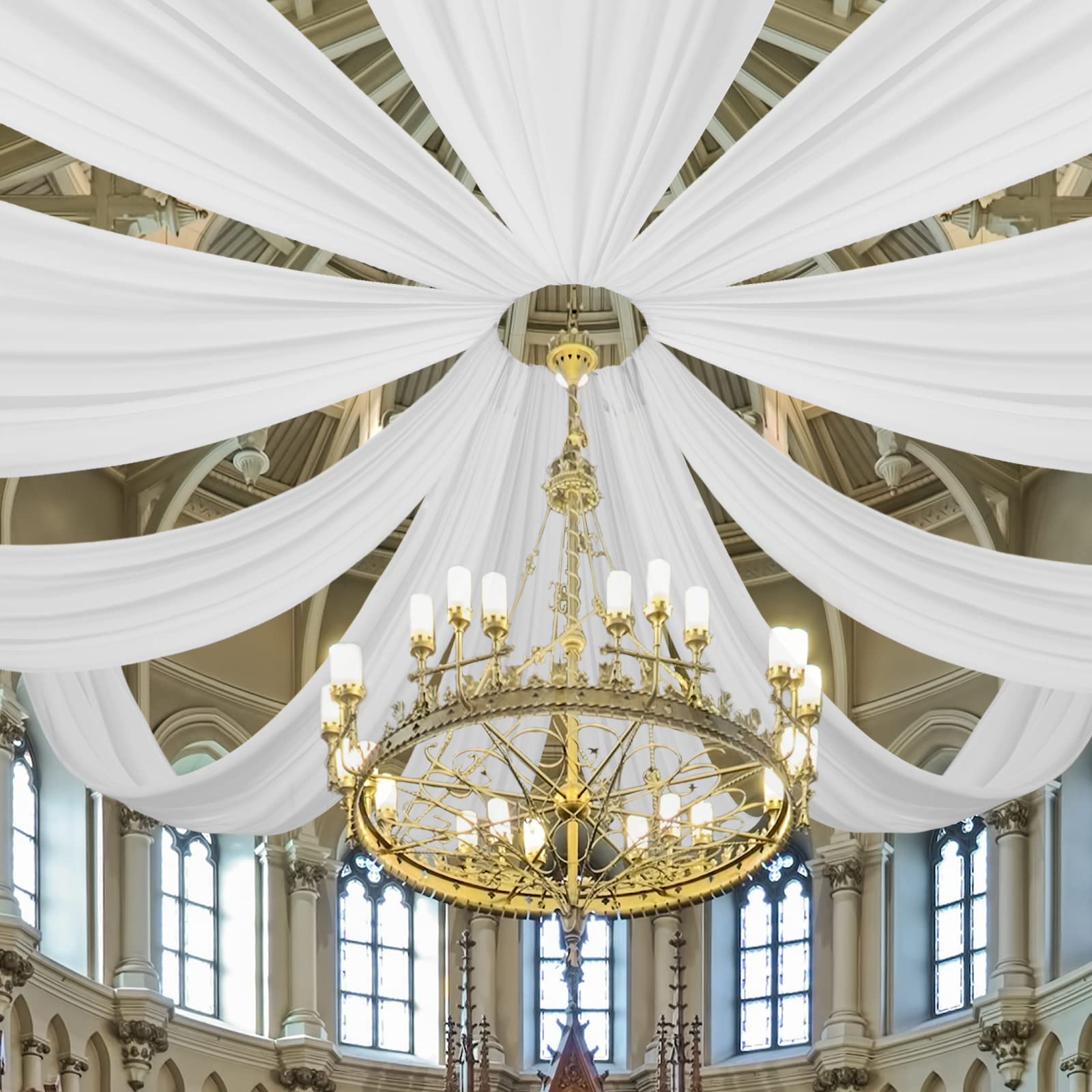 Wedding Arch Ceiling Drape Roo - Wedding Ceremony Supply 评论和价格