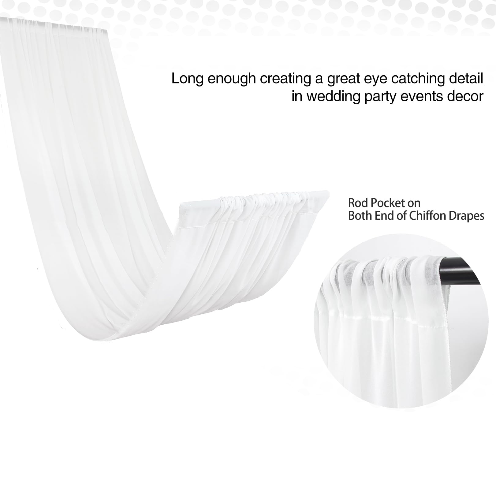 Wedding Arch Ceiling Drape Roo - Wedding Ceremony Supply 评论和价格