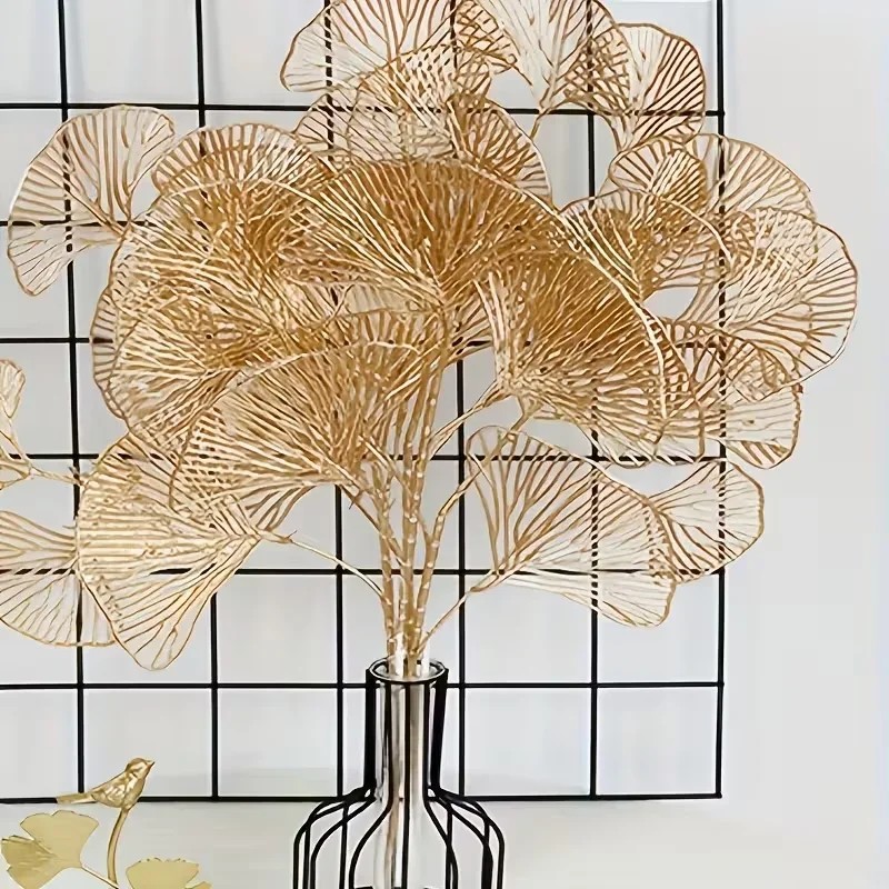 5PC Gold Ginkgo Eucalyptus Hol - Wedding Arch Flower 评论和价格