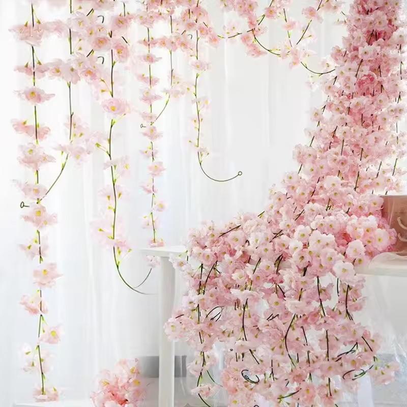 180cm Artificial Flowers Cherr - Wedding Arch Flower 评论和价格