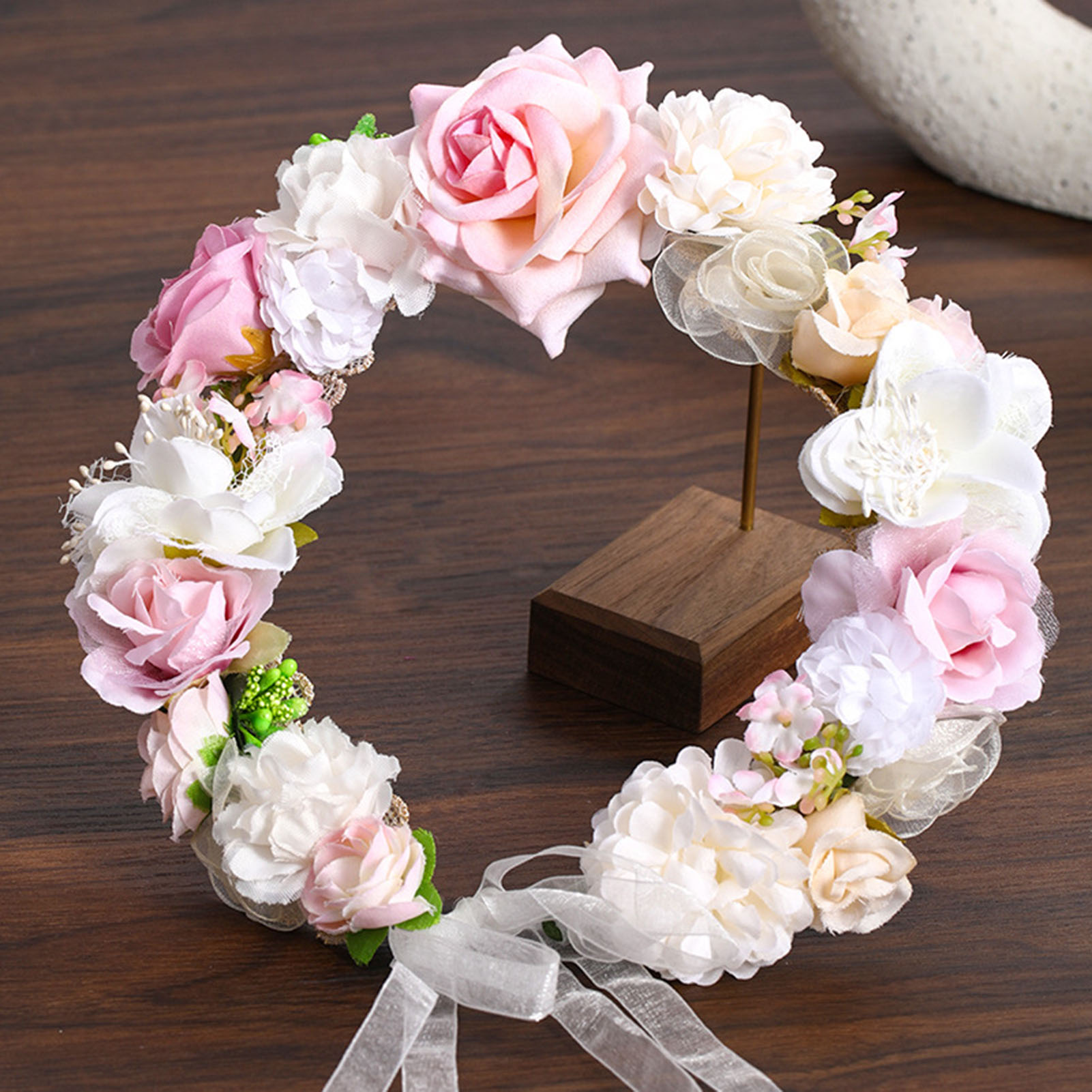 Flower Crown Wreath Bride Garl - Wedding Arch Flower 评论和价格