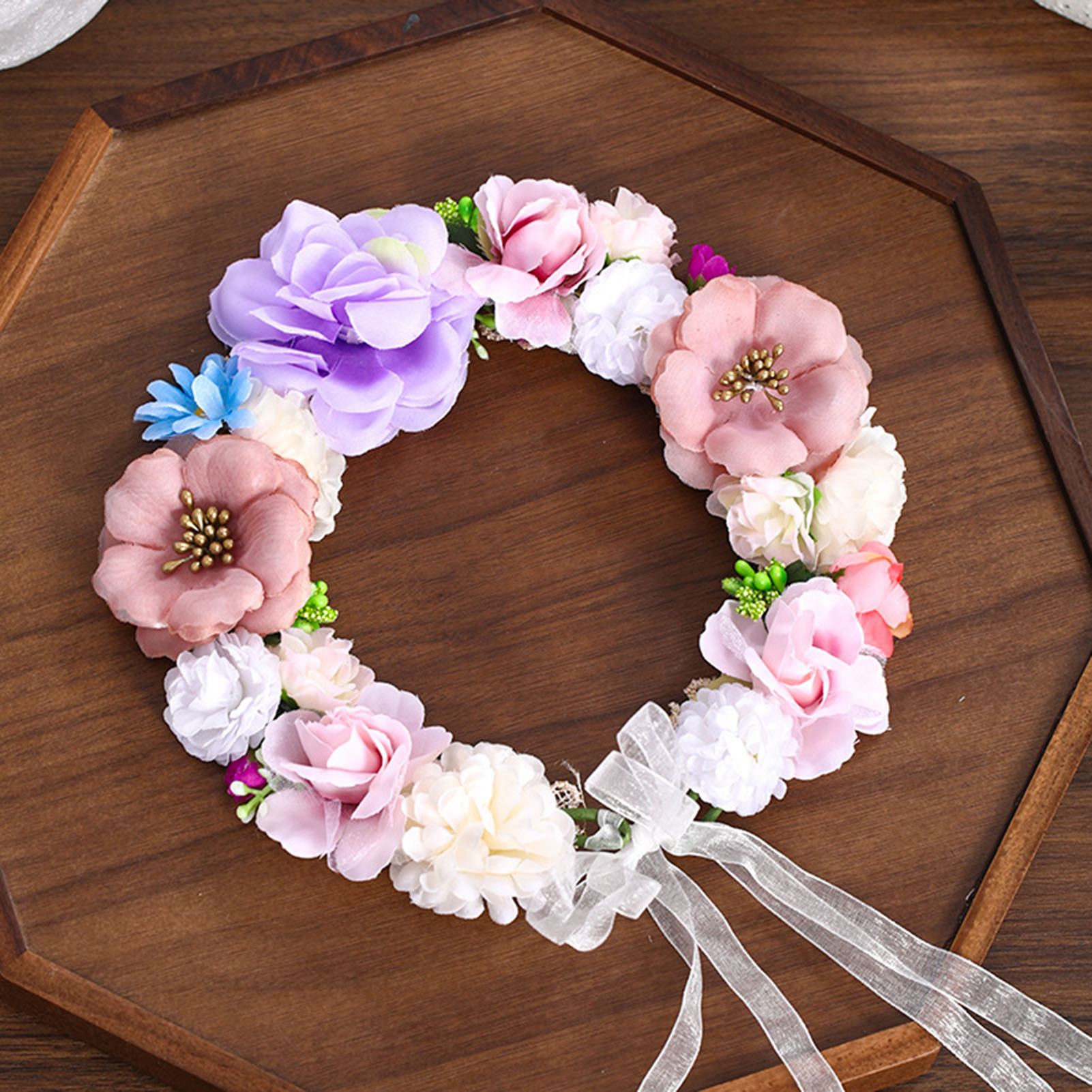 Flower Crown Wreath Bride Garl - Wedding Arch Flower 评论和价格