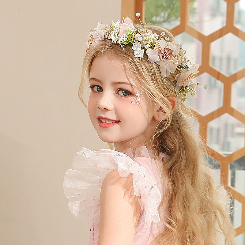 Women Girls Flower Headband Br - Wedding Arch Flower 评论和价格