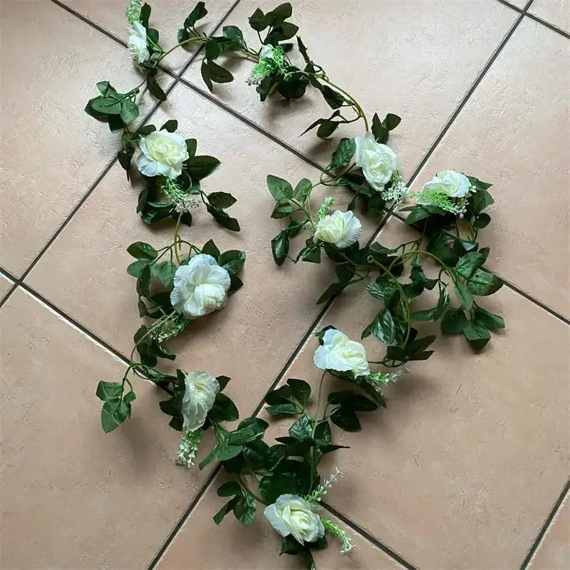 1Pcs 2.2M Artificial White Flo - Wedding Arch Flower 评论和价格