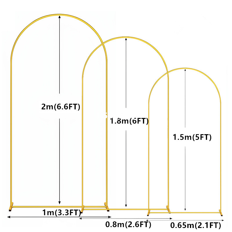 1pc Gold Metal Arch Backdrop S - Confetti Balloon Set 评论和价格