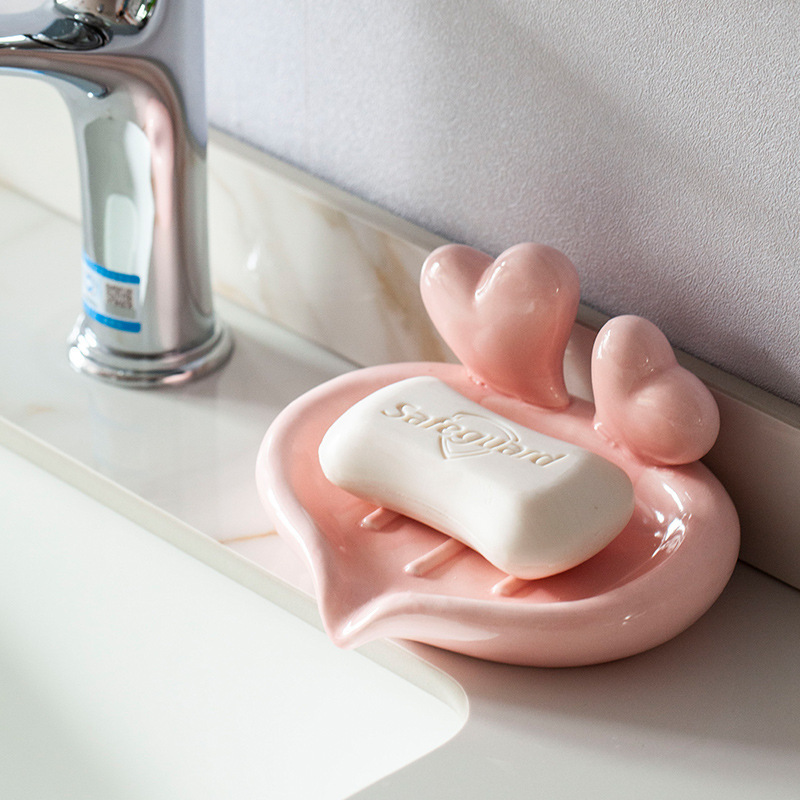 WHYOU-Creative Ceramic Soap Ho - Wedding Bathroom Supply Kit 评论和价格