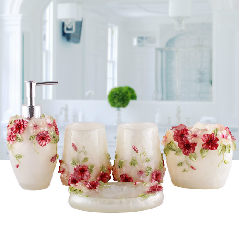 European Style Emboss Resin Ba - Wedding Bathroom Supply Kit 评论和价格