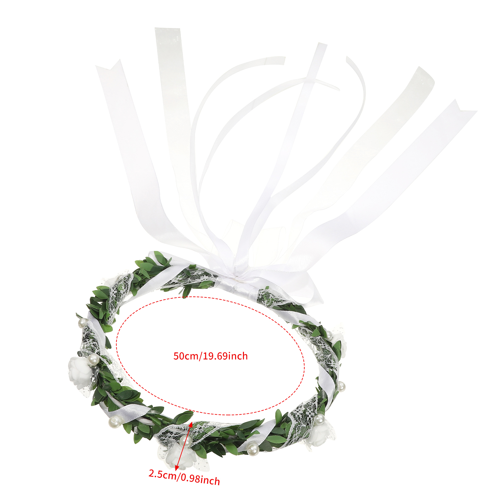 AWAYTR Girl Flower Wreath Hair - Wedding Arch Flower 评论和价格