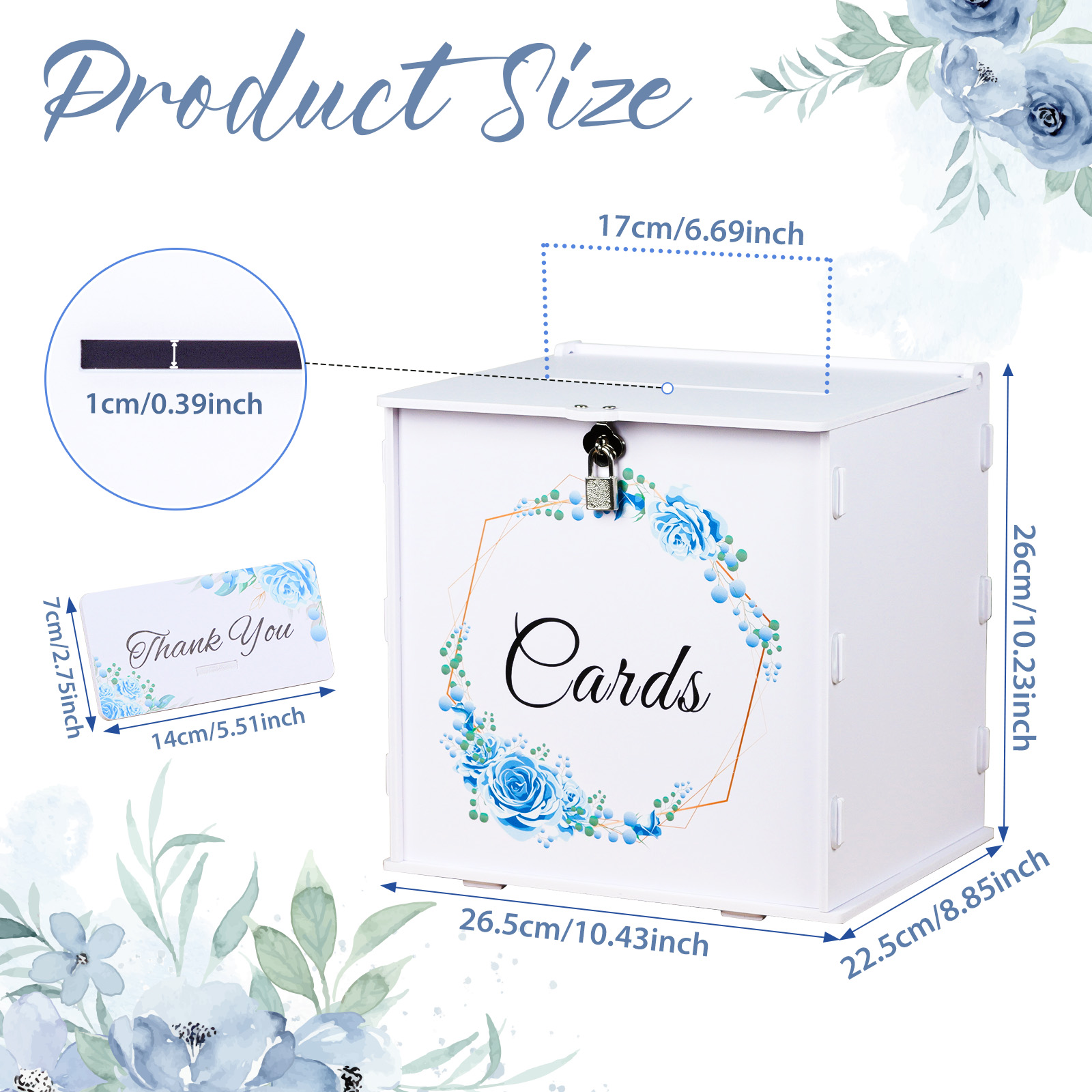 White Wedding Card Box for Rec - Wedding Sutra 评论和价格