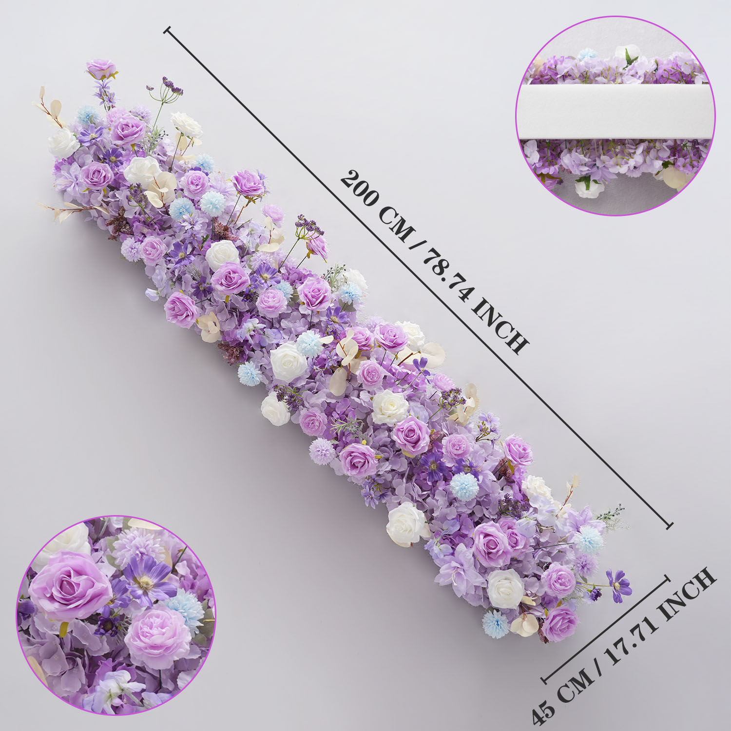 Uflower Purple Artificial Flow - Wedding Arch Flower 评论和价格