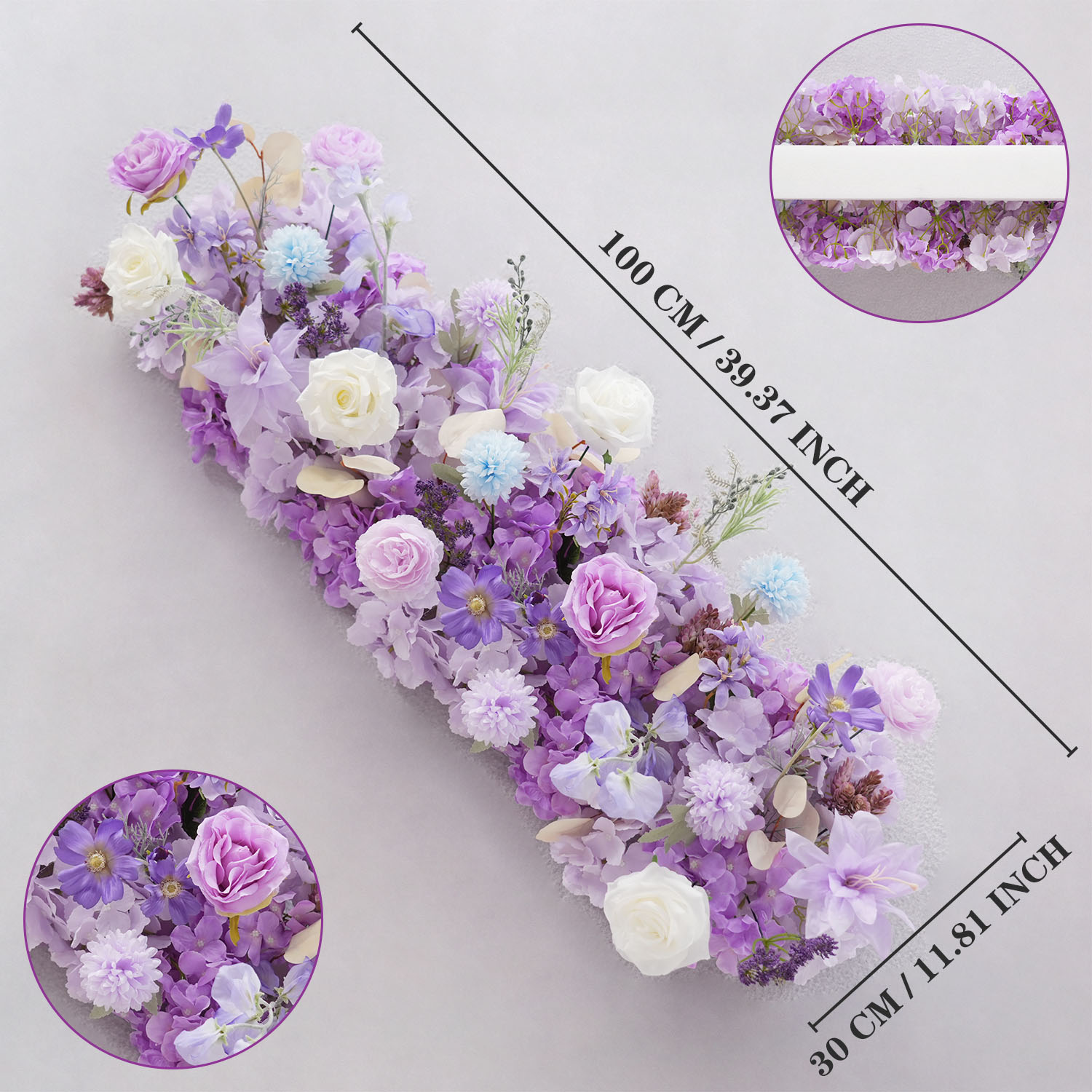 Uflower Purple Artificial Flow - Wedding Arch Flower 评论和价格