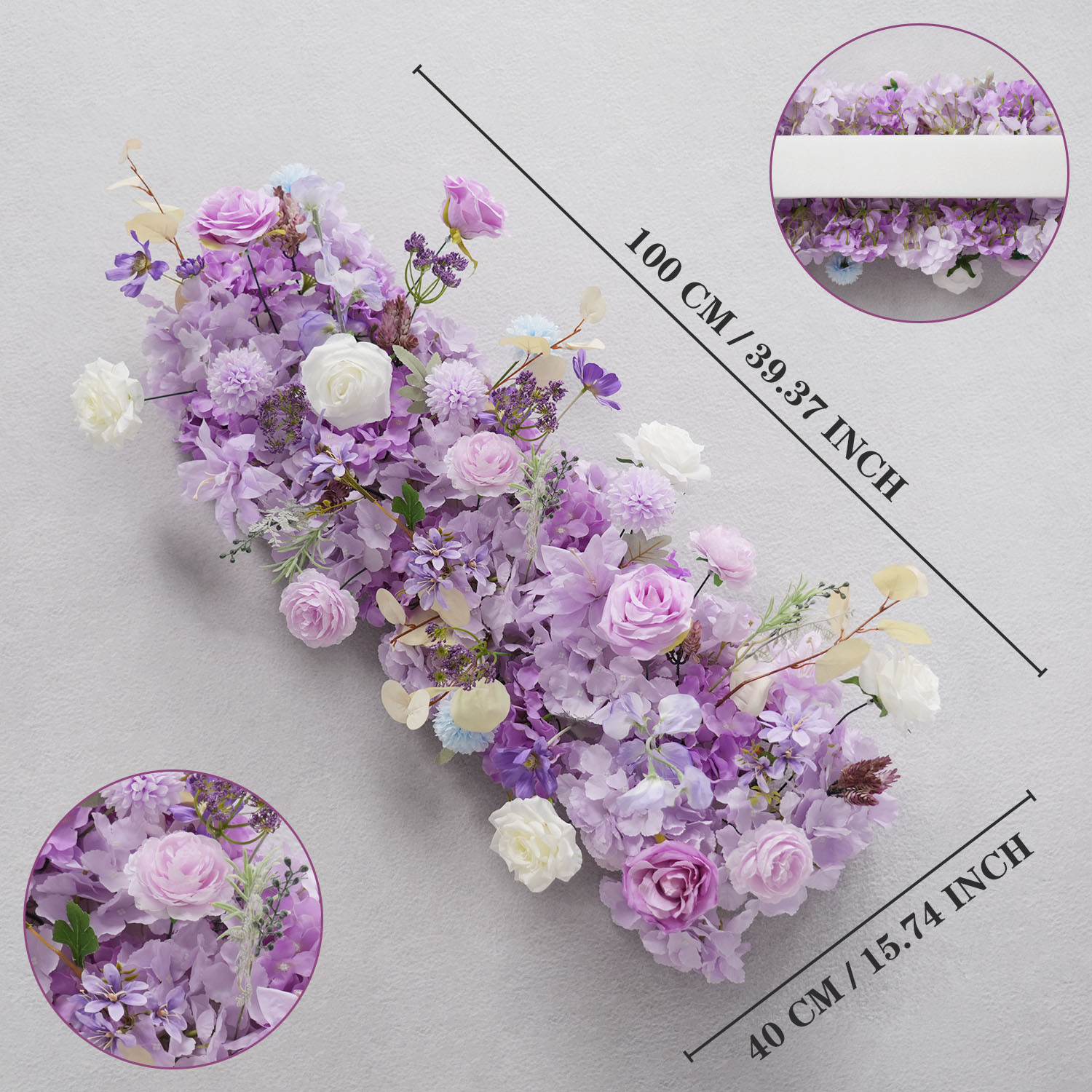 Uflower Purple Artificial Flow - Wedding Arch Flower 评论和价格