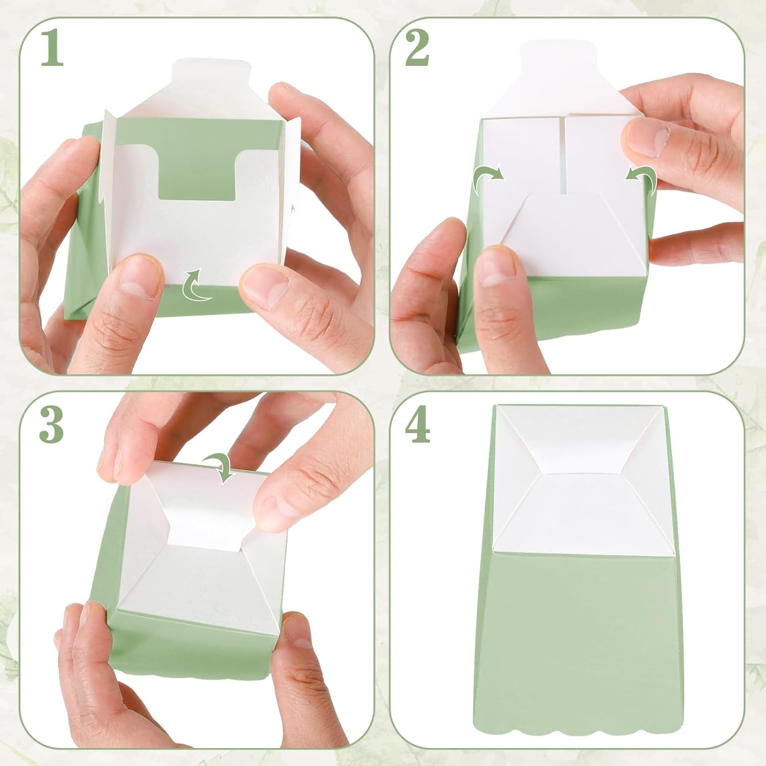 12 pcs  Sage Green Mini Popcor - Wedding Favor Box 评论和价格