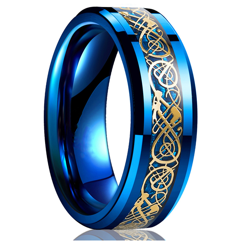 Fashion 8mm Men's Stainless St - Wedding Zone 评论和价格