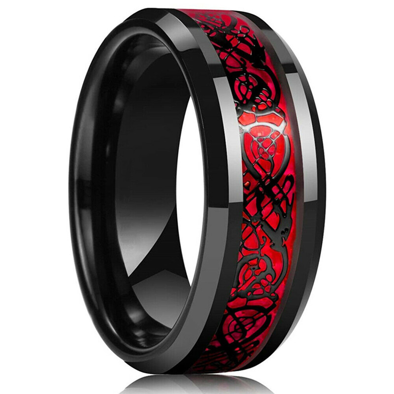 Fashion 8mm Men's Stainless St - Wedding Zone 评论和价格