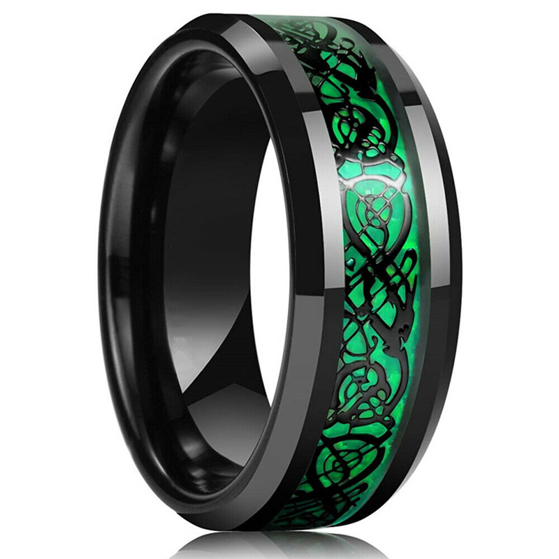 Fashion 8mm Men's Stainless St - Wedding Zone 评论和价格