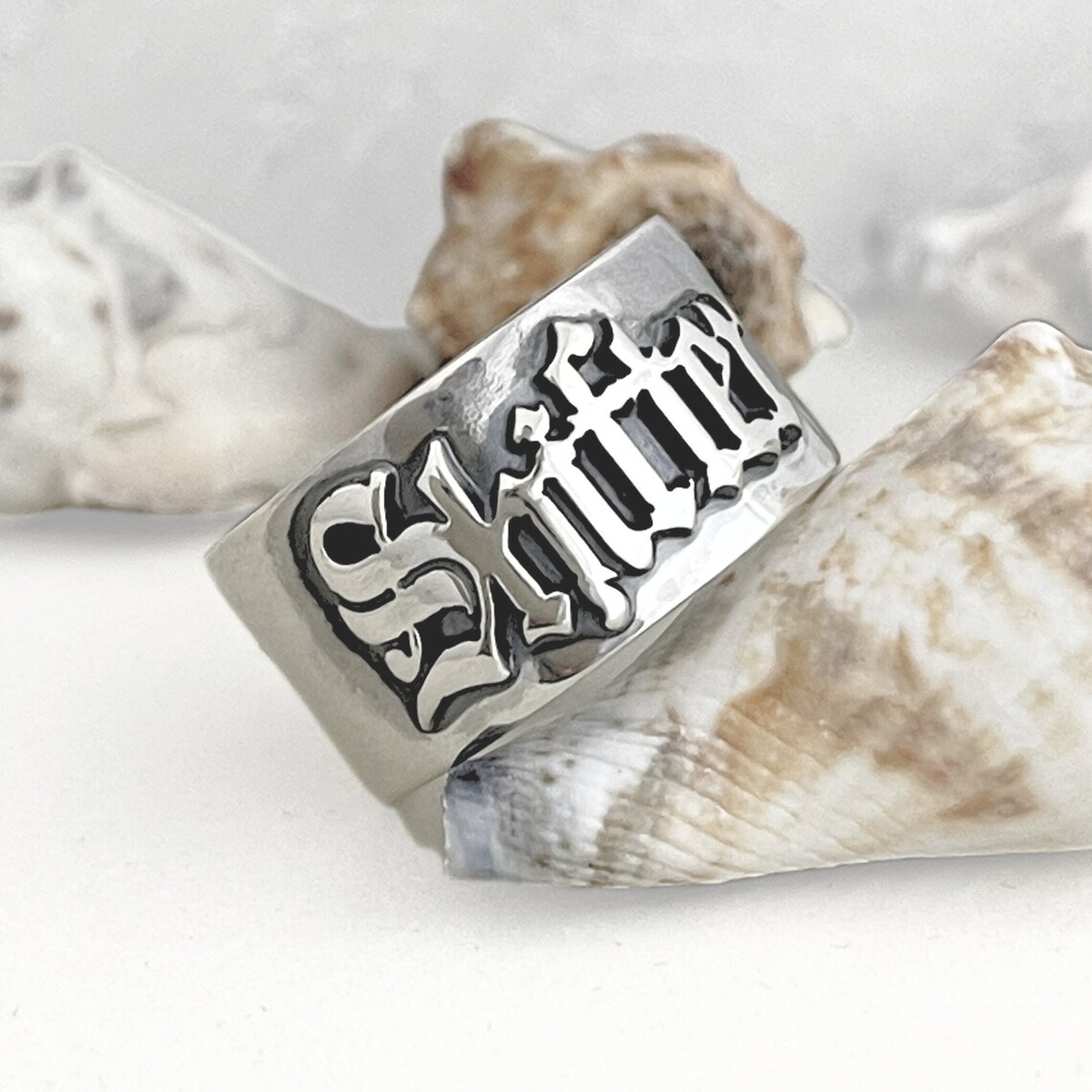 12MM Men' Gothic Rings Persona - Wedding Zone 评论和价格