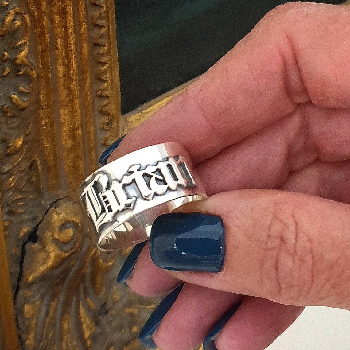 12MM Men' Gothic Rings Persona - Wedding Zone 评论和价格