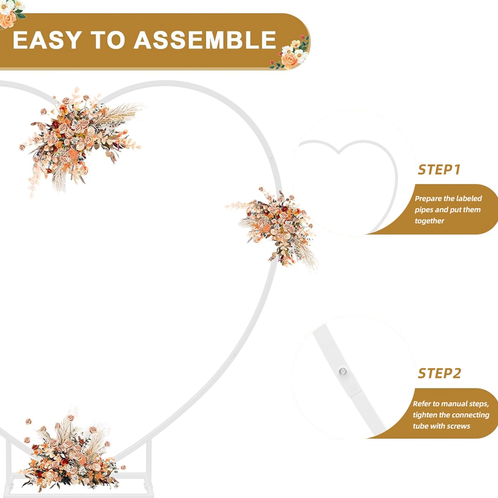 White Heart Shape Balloon Arch - Confetti Balloon Set 评论和价格