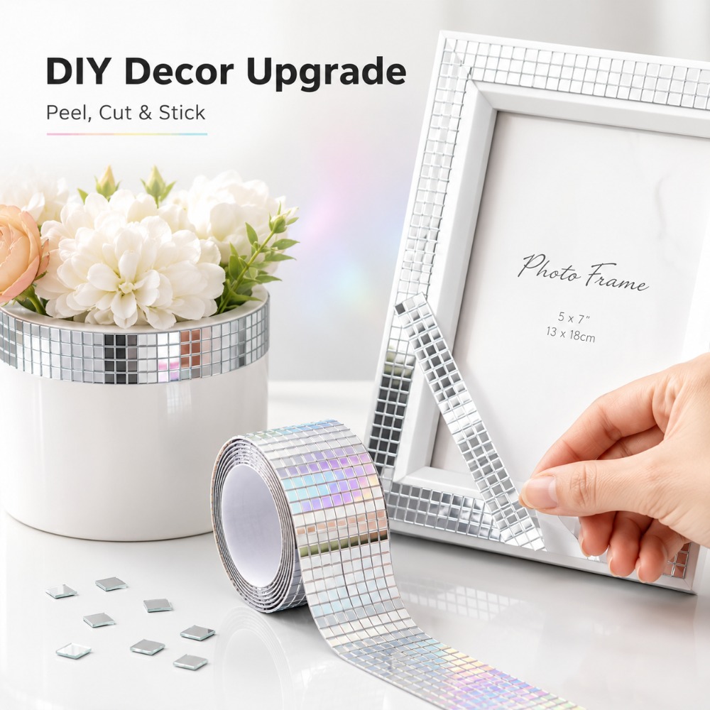 Mini Square Mirror Mosaic Tile - Wedding Bathroom Supply Kit 评论和价格
